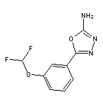 5-[3-(difluoromethoxy)phenyl]-1,3,4-oxadiazol-2-amine