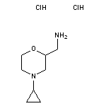 (4-cyclopropylmorpholin-2-yl)methanamine dihydrochloride