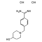 4-[(4-hydroxypiperidin-1-yl)methyl]benzene-1-carboximidamide dihydrochloride