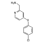 [4-(4-chlorophenoxy)pyridin-2-yl]methanamine