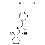 1-(4-phenyl-1H-imidazol-2-yl)cyclopentan-1-amine dihydrochloride