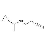 3-[(1-cyclopropylethyl)amino]propanenitrile