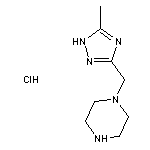 1-[(5-methyl-1H-1,2,4-triazol-3-yl)methyl]piperazine hydrochloride