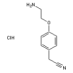 2-[4-(2-aminoethoxy)phenyl]acetonitrile hydrochloride