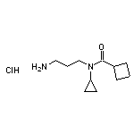 N-(3-aminopropyl)-N-cyclopropylcyclobutanecarboxamide hydrochloride