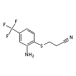 3-{[2-amino-4-(trifluoromethyl)phenyl]sulfanyl}propanenitrile