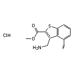 methyl 3-(aminomethyl)-4-fluoro-1-benzothiophene-2-carboxylate hydrochloride