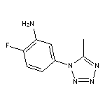 2-fluoro-5-(5-methyl-1H-1,2,3,4-tetrazol-1-yl)aniline