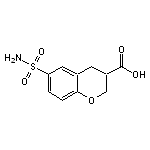 6-sulfamoyl-3,4-dihydro-2H-1-benzopyran-3-carboxylic acid