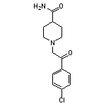 1-[2-(4-chlorophenyl)-2-oxoethyl]piperidine-4-carboxamide