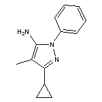 3-cyclopropyl-4-methyl-1-phenyl-1H-pyrazol-5-amine