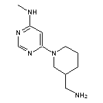 6-[3-(aminomethyl)piperidin-1-yl]-N-methylpyrimidin-4-amine