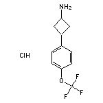 3-[4-(trifluoromethoxy)phenyl]cyclobutan-1-amine hydrochloride