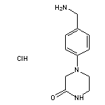 4-[4-(aminomethyl)phenyl]piperazin-2-one hydrochloride