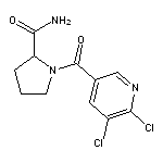 1-[(5,6-dichloropyridin-3-yl)carbonyl]pyrrolidine-2-carboxamide