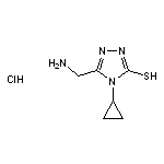 5-(aminomethyl)-4-cyclopropyl-4H-1,2,4-triazole-3-thiol hydrochloride