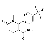 1-methyl-6-oxo-2-[4-(trifluoromethyl)phenyl]piperidine-3-carboxamide