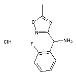 (2-fluorophenyl)(5-methyl-1,2,4-oxadiazol-3-yl)methanamine hydrochloride