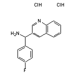 (4-fluorophenyl)(quinolin-3-yl)methanamine dihydrochloride