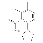 5,6-dimethyl-3-(pyrrolidin-1-yl)pyridazine-4-carbothioamide