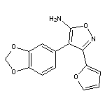 4-(2H-1,3-benzodioxol-5-yl)-3-(furan-2-yl)-1,2-oxazol-5-amine