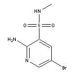 2-amino-5-bromo-N-methylpyridine-3-sulfonamide