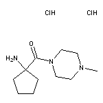 1-[(4-methylpiperazin-1-yl)carbonyl]cyclopentan-1-amine dihydrochloride