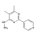 4-hydrazino-5,6-dimethyl-2-pyridin-4-ylpyrimidine