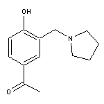 1-[4-hydroxy-3-(pyrrolidin-1-ylmethyl)phenyl]ethan-1-one