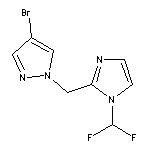 2-[(4-bromo-1H-pyrazol-1-yl)methyl]-1-(difluoromethyl)-1H-imidazole