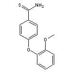 4-(2-methoxyphenoxy)benzene-1-carbothioamide