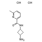 N-(3-aminocyclobutyl)-6-methylpyridine-2-carboxamide dihydrochloride