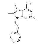 2,5,6-trimethyl-7-(2-pyridin-2-ylethyl)-7H-pyrrolo[2,3-d]pyrimidin-4-amine