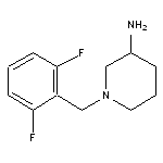 1-[(2,6-difluorophenyl)methyl]piperidin-3-amine