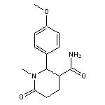 2-(4-methoxyphenyl)-1-methyl-6-oxopiperidine-3-carboxamide