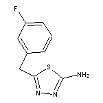 2-Amino-5-(3-fluorobenzyl)-1,3,4-thiadiazole