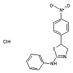 5-(4-nitrophenyl)-N-phenyl-4,5-dihydro-1,3-thiazol-2-amine hydrochloride