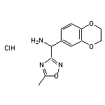 2,3-dihydro-1,4-benzodioxin-6-yl(5-methyl-1,2,4-oxadiazol-3-yl)methanamine hydrochloride