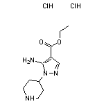 ethyl 5-amino-1-piperidin-4-yl-1H-pyrazole-4-carboxylate dihydrochloride