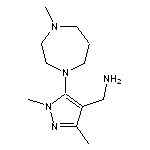 [1,3-dimethyl-5-(4-methyl-1,4-diazepan-1-yl)-1H-pyrazol-4-yl]methanamine