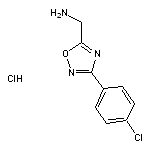 [3-(4-chlorophenyl)-1,2,4-oxadiazol-5-yl]methanamine hydrochloride