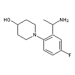 1-[2-(1-aminoethyl)-4-fluorophenyl]piperidin-4-ol