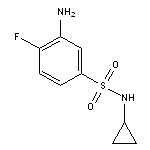 3-amino-N-cyclopropyl-4-fluorobenzene-1-sulfonamide