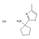 1-(4-methyl-1,3-thiazol-2-yl)cyclopentan-1-amine hydrochloride