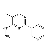 4-hydrazino-5,6-dimethyl-2-pyridin-3-ylpyrimidine