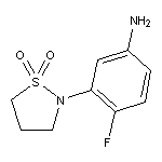 3-(1,1-dioxidoisothiazolidin-2-yl)-4-fluoroaniline