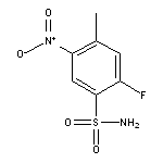 2-fluoro-4-methyl-5-nitrobenzene-1-sulfonamide