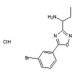 1-[5-(3-bromophenyl)-1,2,4-oxadiazol-3-yl]propan-1-amine hydrochloride