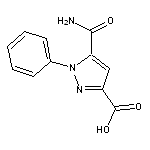 5-carbamoyl-1-phenyl-1H-pyrazole-3-carboxylic acid