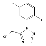 5-(chloromethyl)-1-(2-fluoro-5-methylphenyl)-1H-1,2,3,4-tetrazole